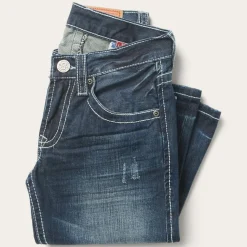 1014 Fit Destructed Medium Wash Jeans-Stetson