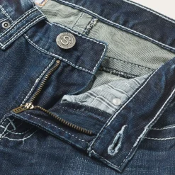 1014 Fit Destructed Medium Wash Jeans-Stetson