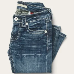 816 Fit Jeans With White "S" Back Pocket-Stetson Online