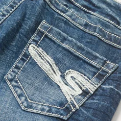 816 Fit Jeans With White "S" Back Pocket-Stetson Online