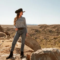 915 High Rise Straight Fit Crop Jeans-Stetson Online