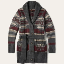 Aztec Belted Cardigan-Stetson Clearance