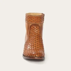 Basketweave Side Zip Ankle Boot-Stetson Clearance