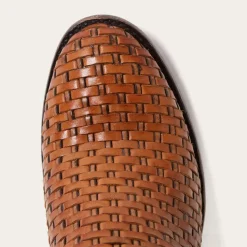 Basketweave Side Zip Ankle Boot-Stetson Clearance