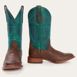 Big Horn Tobacco Alligator Cowboy Boot-Stetson Best