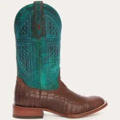Big Horn Tobacco Alligator Cowboy Boot-Stetson Sale