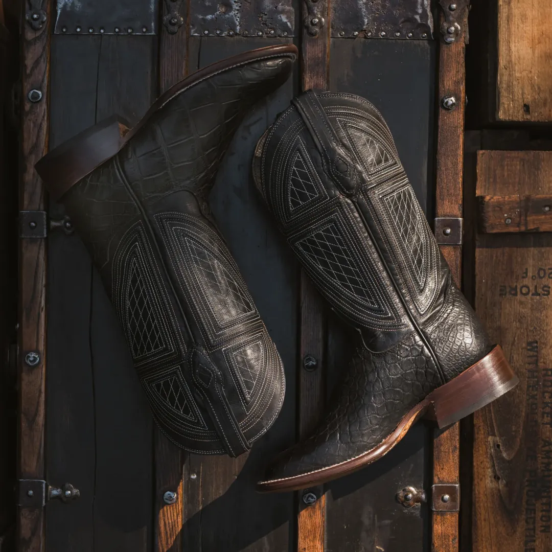 Falls Alligator Cowboy Boot-Stetson Discount