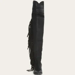 Fringe Over-The-Knee Leather Boot-Stetson Online