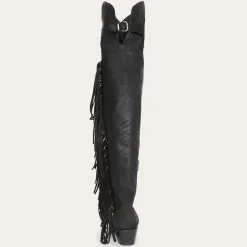 Fringe Over-The-Knee Leather Boot-Stetson Online
