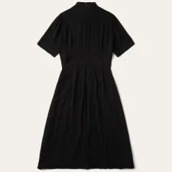 Herringbone Twill Midi Dress-Stetson Discount