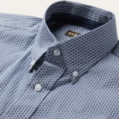 Deco Geo Print Button Front Shirt-Stetson