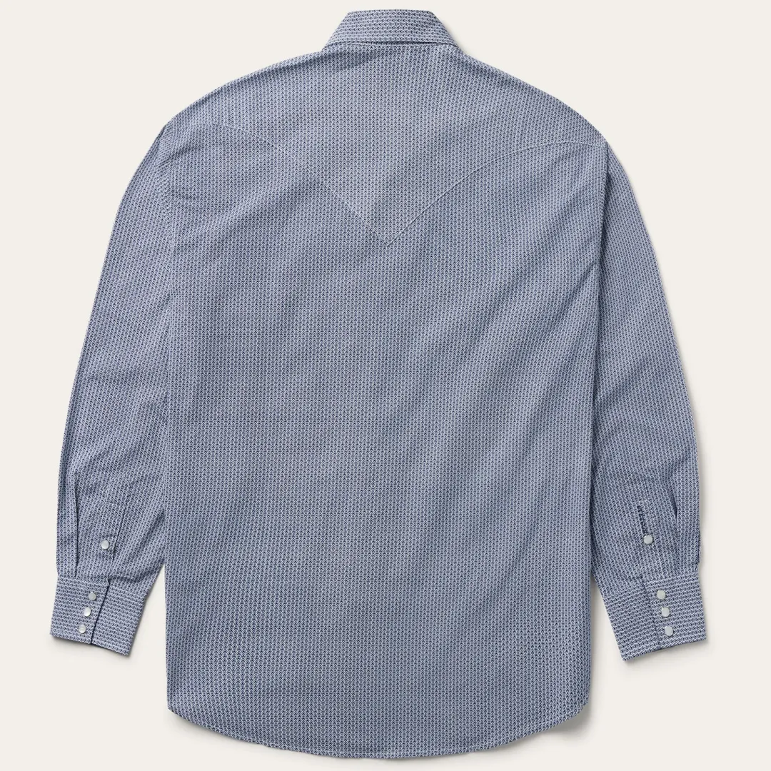 Deco Geo Print Western Shirt-Stetson Hot