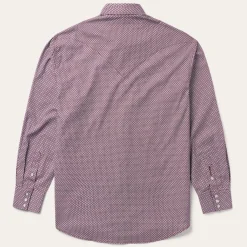 Four Point Geo Print Western Shirt-Stetson Online