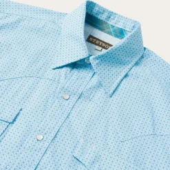 Lattice Print Western Shirt-Stetson Best
