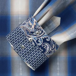 Ombre Plaid Western Shirt-Stetson Clearance