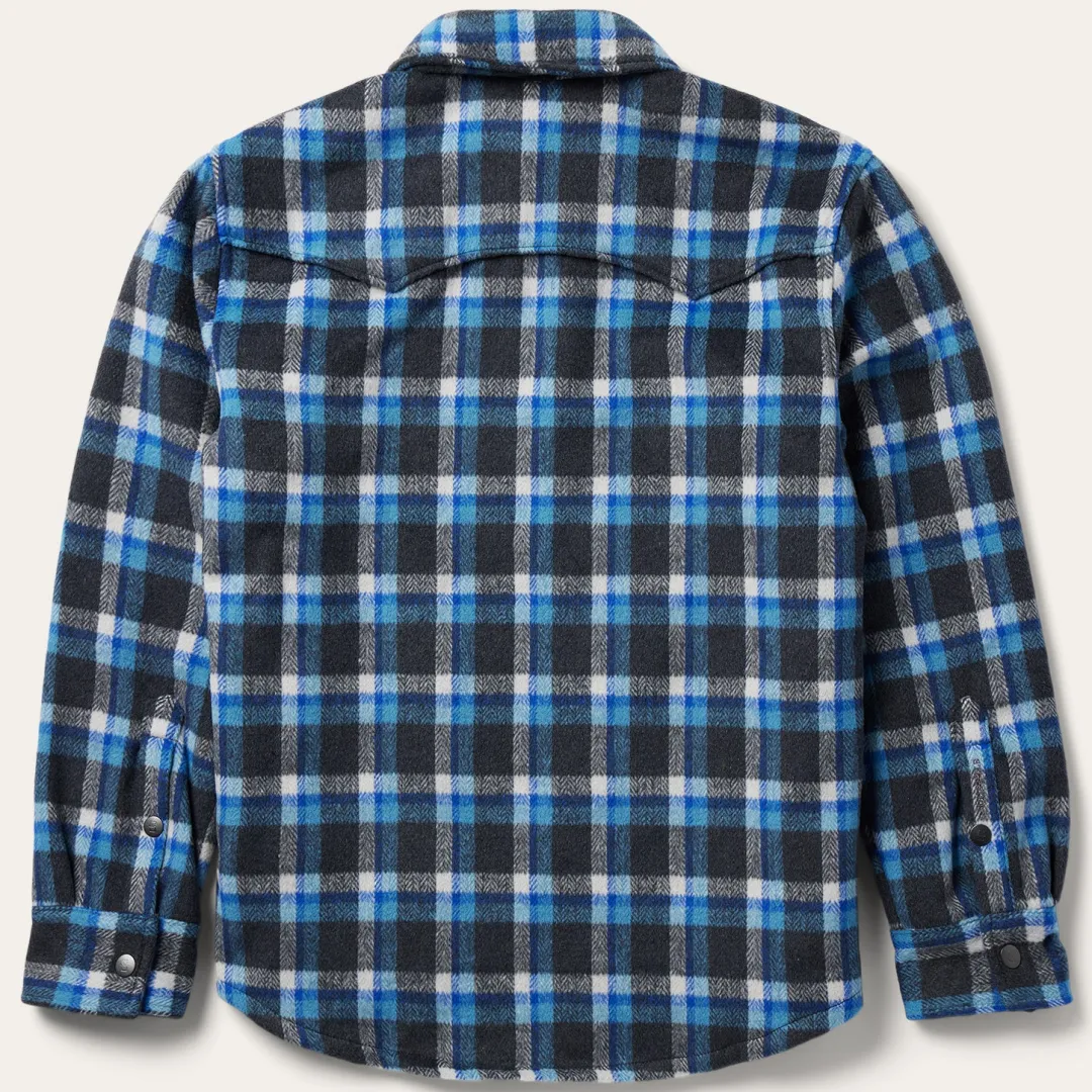 Plaid Quilted Shirt Jacket-Stetson Online