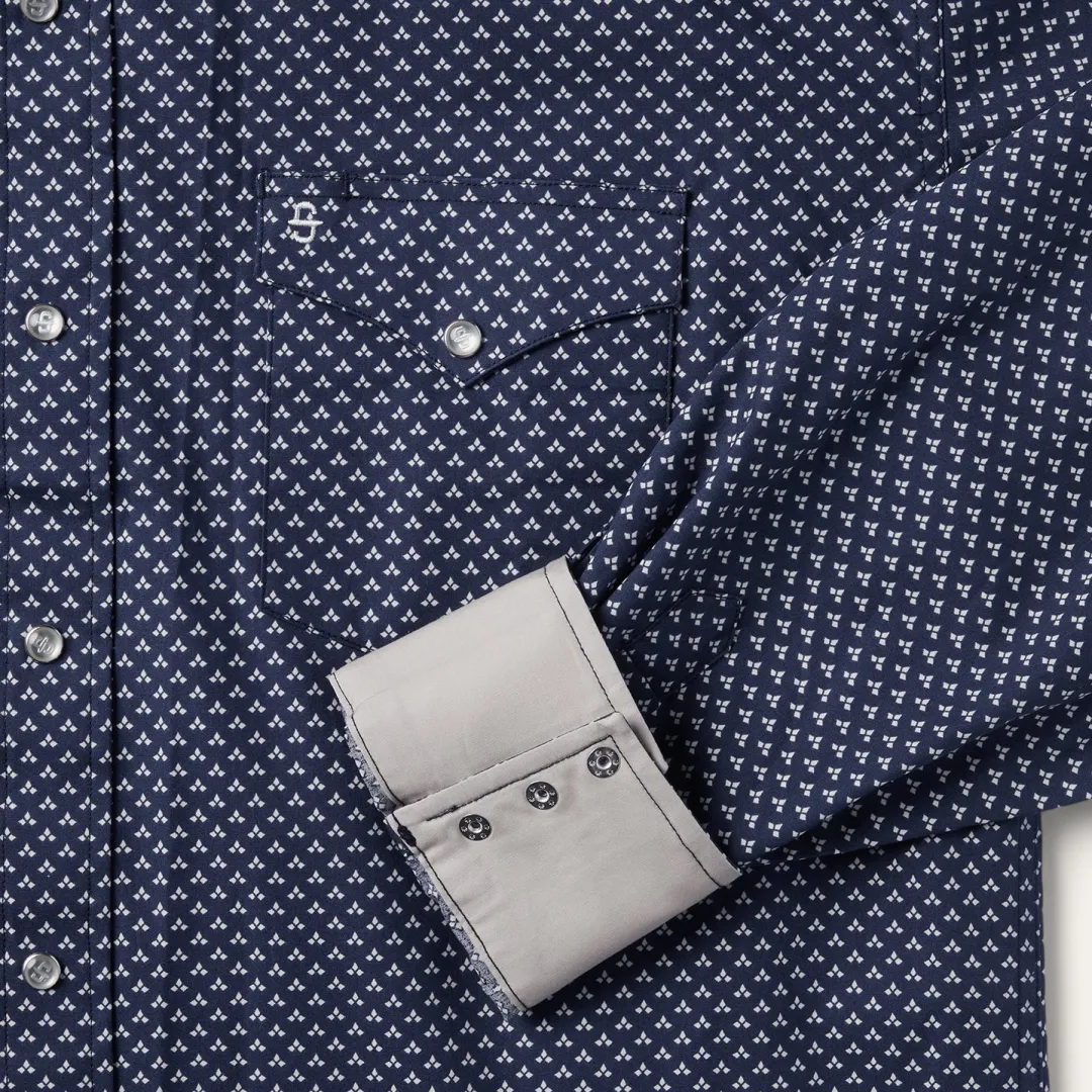 Polaris Geo Print Western Shirt-Stetson