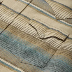 Stripe Flannel Western Shirt-Stetson New