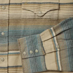 Stripe Flannel Western Shirt-Stetson Sale