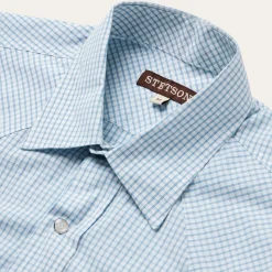 Two Stripe Check Western Shirt-Stetson New