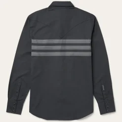 Border Stripe Twill Western Shirt-Stetson Best