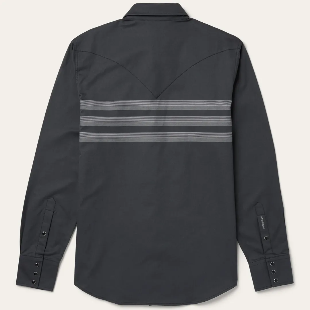 Border Stripe Twill Western Shirt-Stetson Best