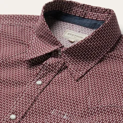 Broken Diamond Print Western Shirt-Stetson