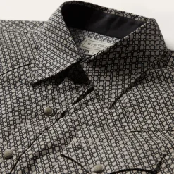 Diamond Print Western Shirt-Stetson Discount