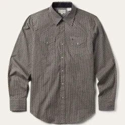 Diamond Print Western Shirt-Stetson Outlet