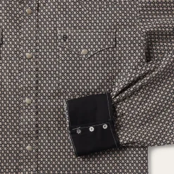 Diamond Print Western Shirt-Stetson Outlet