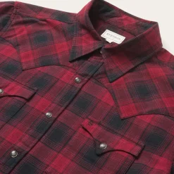 Brushed Twill Plaid Shirt-Stetson New