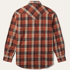 Brushed Twill Plaid Shirt-Stetson Best