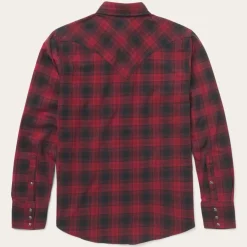 Brushed Twill Plaid Shirt-Stetson Best
