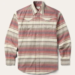Brushed Twill Striped Shirt-Stetson