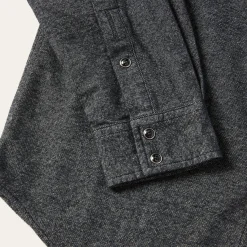 Brushed Twill Western Shirt-Stetson Outlet