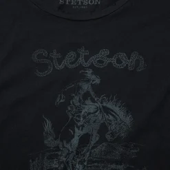 Bucking Cowboy Graphic Tee-Stetson Outlet