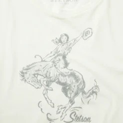 Bucking Cowgirl Graphic Tee-Stetson Online