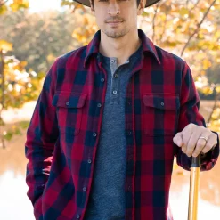 Buffalo Check Twill Shirt-Stetson Outlet