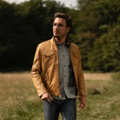Butter Soft Distressed Leather Jacket-Stetson Hot