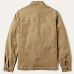 Camel Stretch Canvas Shirt Jacket-Stetson Clearance