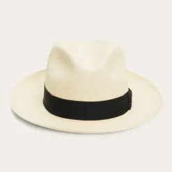 Center Dent Panama Fedora-Stetson Outlet