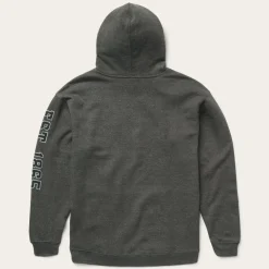 Charcoal Heather Fleece Hooded Sweatshirt-Stetson New