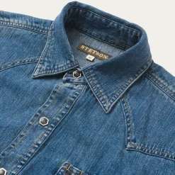 Classic Denim Shirt-Stetson Sale