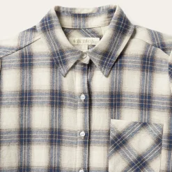 Classic Western Flannel Shirt in White-Stetson Sale