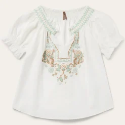 Cotton Voile Peasant Blouse-Stetson