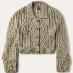 Cream Fringed Cardigan-Stetson Best
