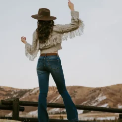 Cream Fringed Cardigan-Stetson Best