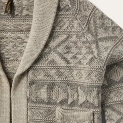 Cropped Shawl Collar Cardigan-Stetson Outlet