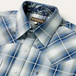 Crystal Plaid Western Shirt-Stetson Clearance