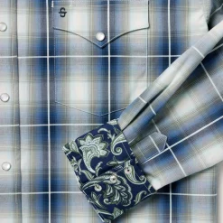 Crystal Plaid Western Shirt-Stetson Discount